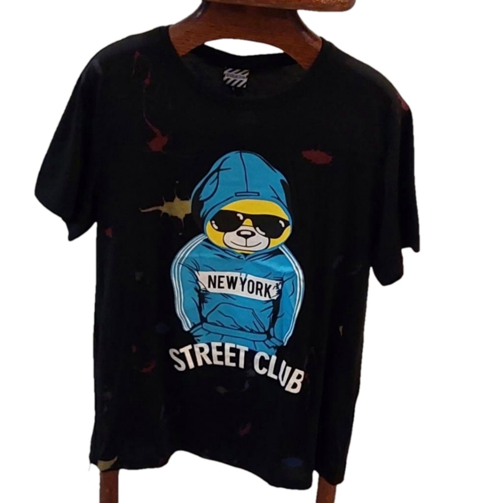 NEW YORK STREET CLUB SPLATTER NWT  MEN'S T SHIRT  SIZE XL